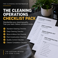 The Cleaning Operations Checklist Pack
